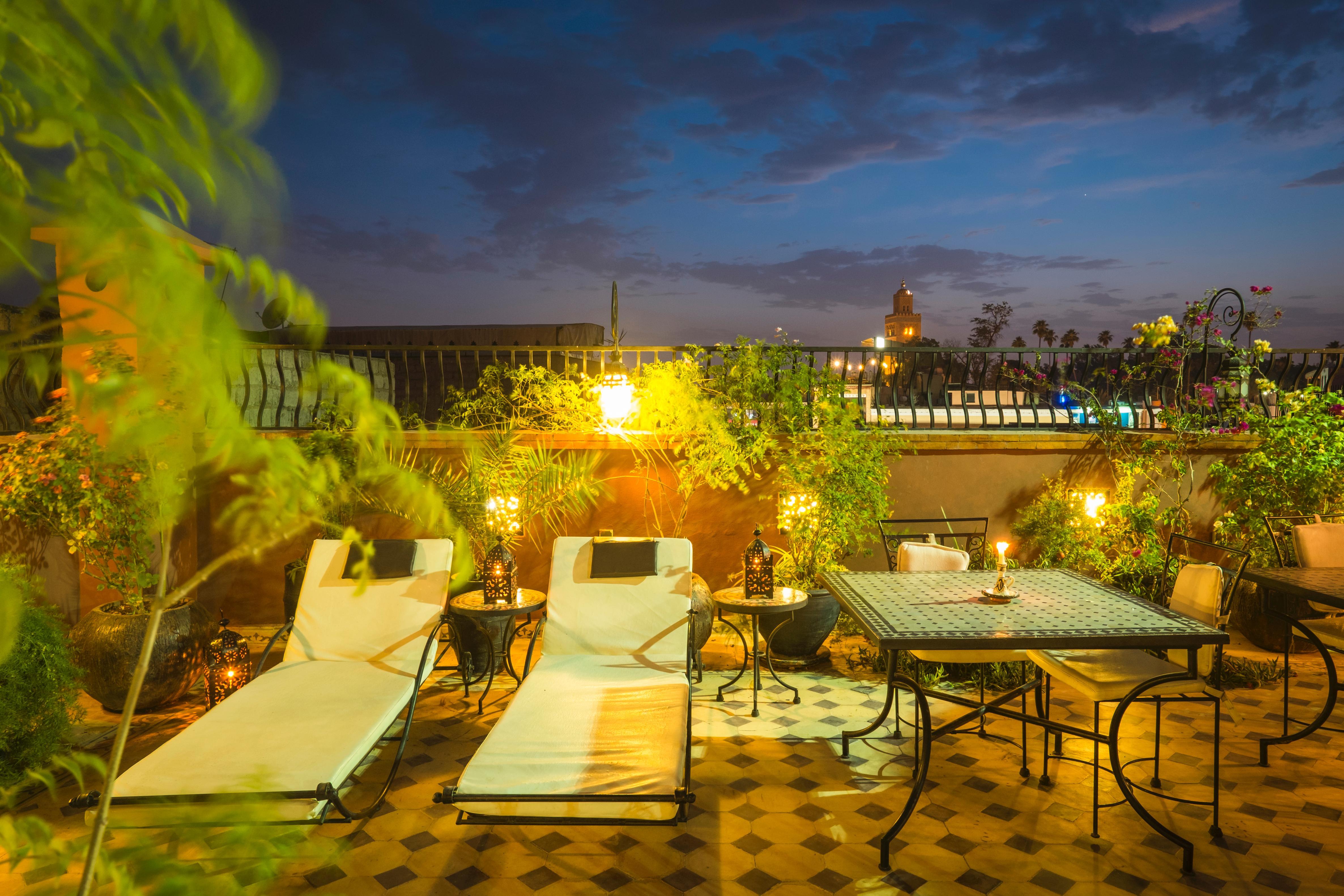Riad Hamdane Et Spa Марракеш Ресторан фото